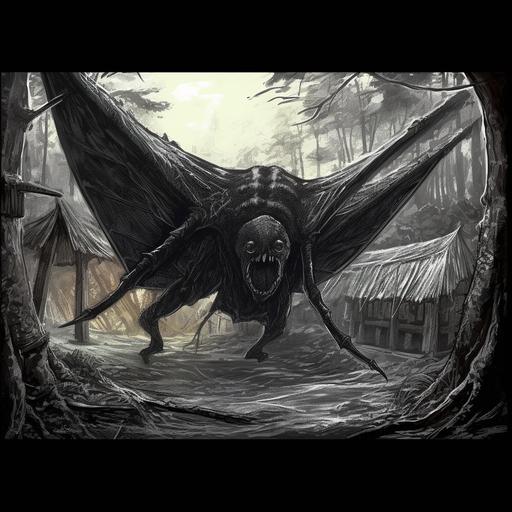 The Lethifold was a carnivorous and extremely dangerous magical beast. It resembled nothing so much as a rippling black cape, the edges fluttering slightly as it slithered
