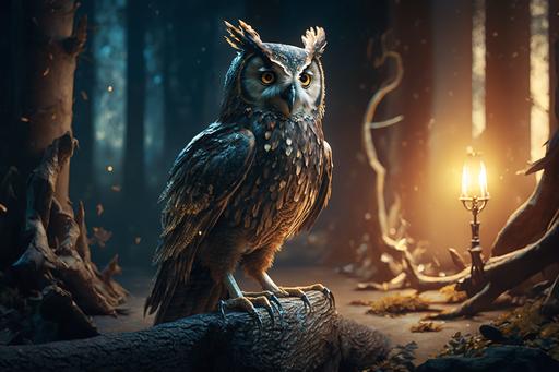 The owl of Minerva takes its flight only when the shades of night are gathering, then become superb owl 32k, uhd --ar 3:2 --s 1000 --s 250