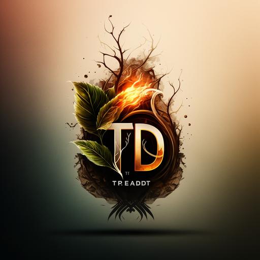TD Design, Logo, Concept, transparent, 2K, High Resolution