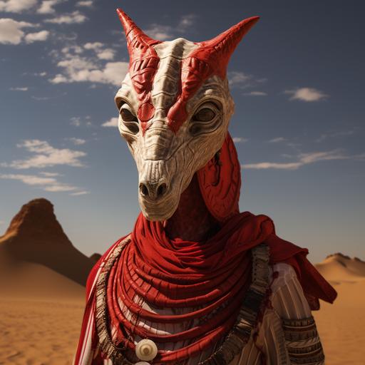 Ultrarealistic. 8K portrait. Lifelike. The color red held significant meaning for Set the Egyptian God representing his connection to chaos and the scorching desert heat. The 