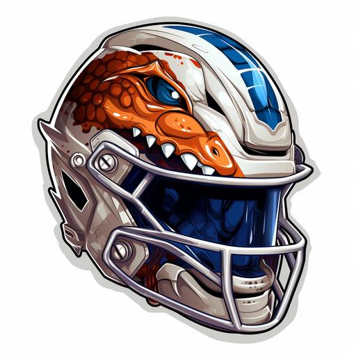 University Florida Gator Football helmet, futuristic, sticker