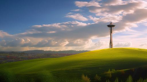 Utilizing the impeccable sharpness of a Zeiss Milvus 35mm f/1.4 lens, this award-winning photograph reimagines the iconic Seattle Space Needle, drawing inspiration from Charles O'Rear's legendary 