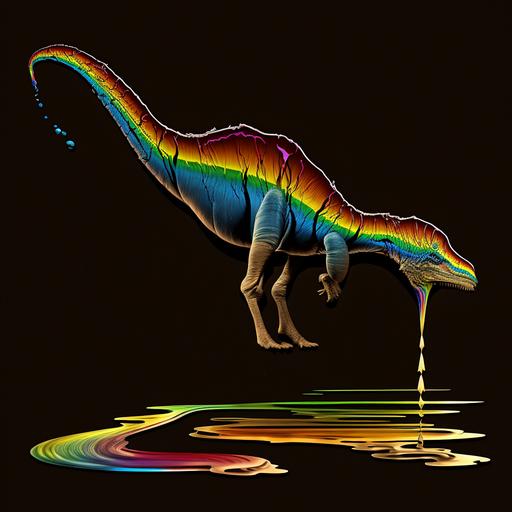 liquid rainbow oil-spill dinosaur --c 98 --v 4