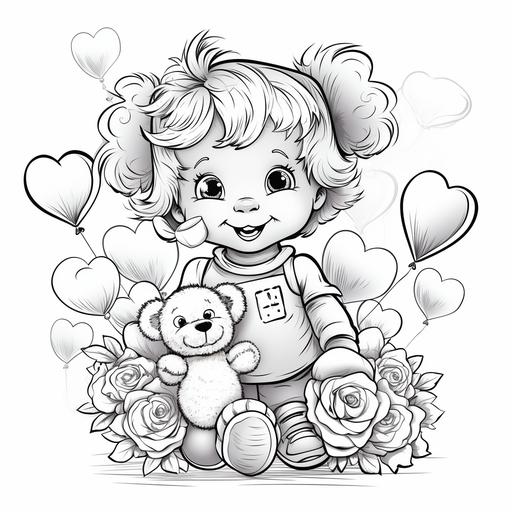 Valentine's Day coloring book Kids' Valentine's coloring Children's love-themed coloring Coloring book for toddlers Heartwarming illustrations for kids Cute Valentine's drawings for children Easy Valentine's coloring pages Love-filled coloring book for kids Adorable Valentine's designs to color Family-friendly Valentine's coloring-ar 17 -22