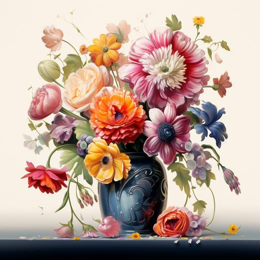 Vase of Flowers Clipart, High Quality, , 8k, hd.