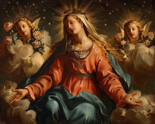 *Vinicunca*, Ave Maria, gratia plena, Dominus tecum. Benedicta tu in mulieribus, et benedictus fructus ventris tui, Iesus. Sancta Maria, Mater Dei, ora pro nobis peccatoribus, nunc et in hora mortis nostrae. Amen --ar 5:4 --s 499