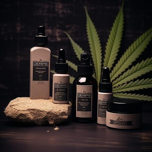 We are designing hemp products in the market, Our name is HEMP TRIBE. We need to have different package options, very creative, it should be innovate that no one else has tried. We have Whey Protein Box, Sleep Capsules, Spray and Serum bottle. We need to show different shapes and sizes of packaging for HEMP TRIBE LOGO Products. Color should be White background and gold text mix, White background and black text, Green background with gold, Green background with white text. Different sizes of packaging, very elegant, very artistic, very detailed, intricated and higher definition mock up