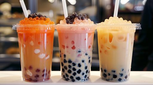 Which is Better: Popping Boba or Regular Boba? Introduction: Hi! I'm writing about popping boba tea and regular boba tea to see which one people like more. Boba tea is really cool because it has these little balls in it and you can drink it in lots of flavors. What I Did: I asked some of my friends and family if they like popping boba or regular boba better. Popping boba is the kind that bursts in your mouth, and regular boba is chewy. I also looked at some Instagram posts about boba tea. What I Found Out: Most of my friends think popping boba is more fun because it's like a surprise when it pops. But my family likes regular boba more because it's what they're used to and they like chewing it. On Instagram, I saw more pictures of regular boba, so maybe that means more people like it. My Conclusion: I think more people like regular boba tea because it's been around longer and it's in more photos. But some people, like my friends, think popping boba is more exciting. So, it's kinda hard to say which one is better. Maybe it just depends on what you like! The End P.S. I really like both kinds of Boba! --ar 16:9 --v 6.0