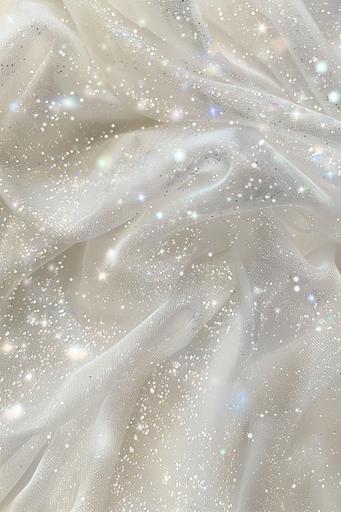 White, glitter, translucent, wallpaper --ar 2:3