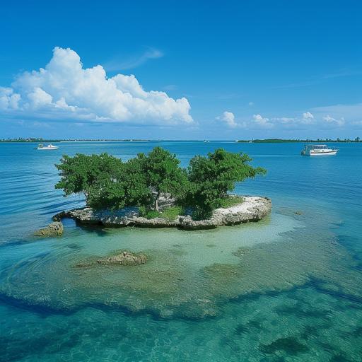 Wisteria Island, also known as Christmas Tree Island, is a federally owned, uninhabited island in the lower Florida Keys 645 yards (590 m) northwest of the northwestern corner of the main island and city of Key West, Florida, Monroe County, United States. It is located 280 yards (260 m) north-northeast of Sunset Key (Tank Island), its closest neighbor. --v 6.0