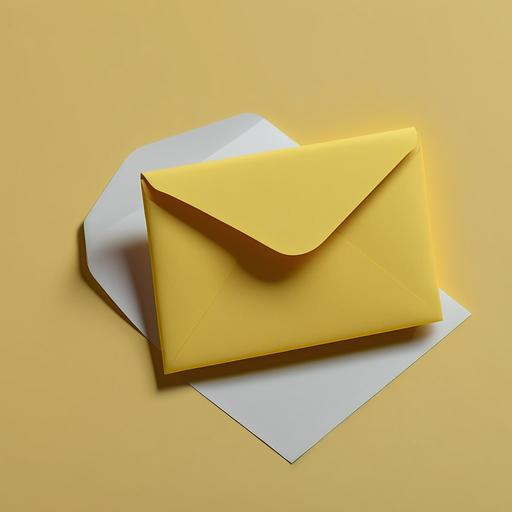 yellow envelope on the right side of a web page, 4k