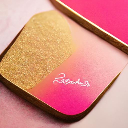 gold Pink modern Instagram Logo business for natural cosmetics brand, 