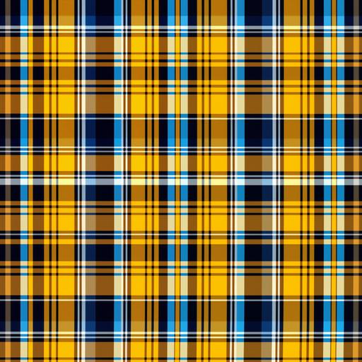Yellow and Blue Plaid Pattern