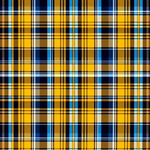 Yellow and Blue Plaid Pattern