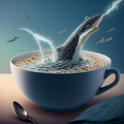 You've heard of shark fin soup - Get ready for Whale blowhole cereal --v 4