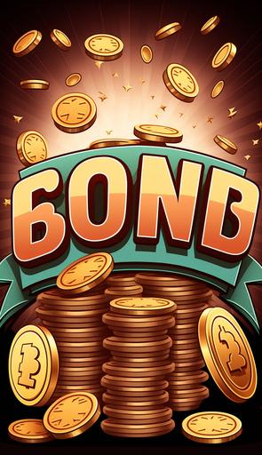 a big win,jackpot payout,cartoon,coin and cash background --ar 9:16