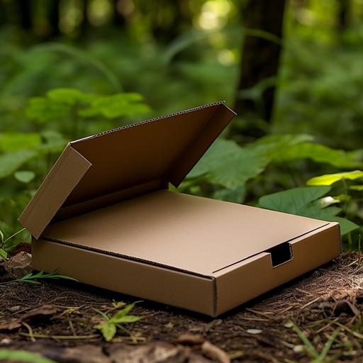 a brown paper box with open flaps, photorealsict, ultra high quality, canon EOS R7