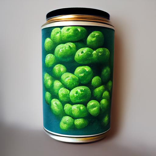 a can of peas warhol style --upbeta