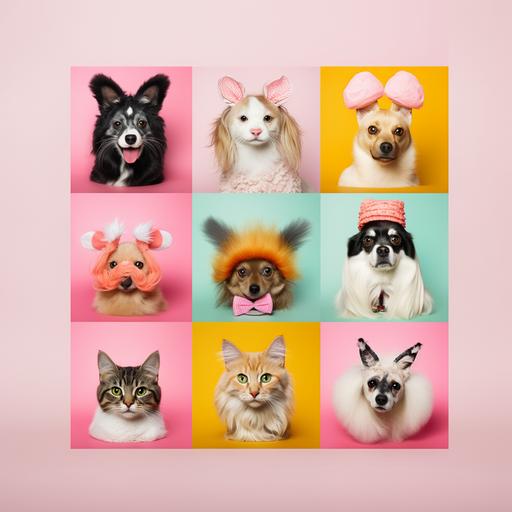 a collage with photos of different cute and funny animals