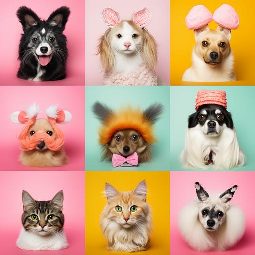 a collage with photos of different cute and funny animals