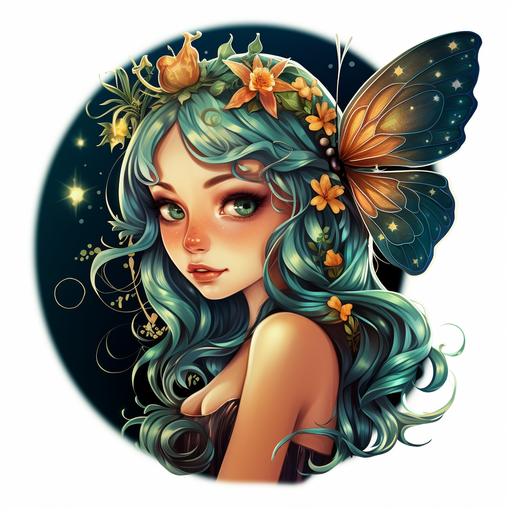 a fairy as a sticker