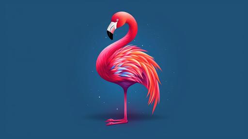 a flamingo pet store logo incorporating Ale J --ar 16:9