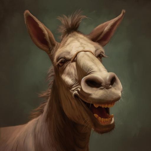 a funny donkey