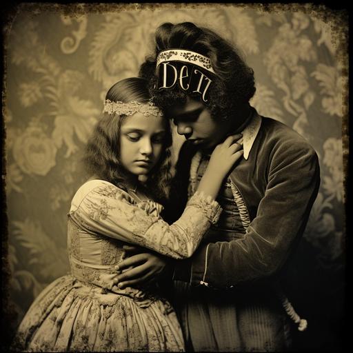 a girl from Fiji shakes ner head and says no i don't love you atoll, daguerreotype
