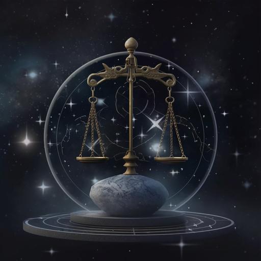 a glorious libra horoscope youtube logo, animated, hyperrealistic, super detailed, dark --v 5.0