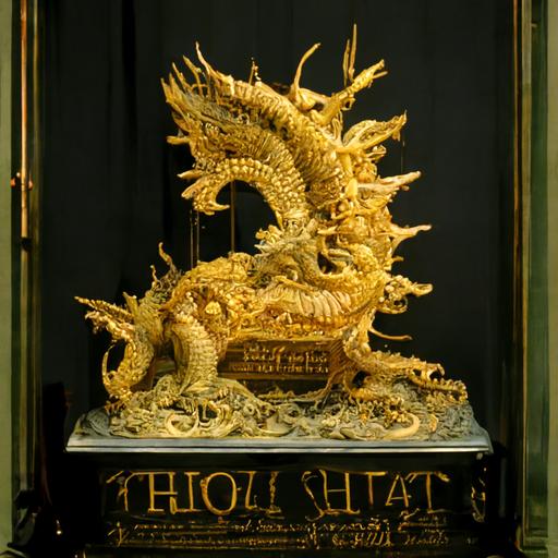 a high-definition picture of a scale-covered golden dragon, with 