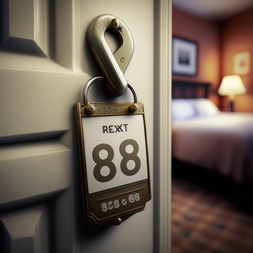 a hotel key to room number 688, 8k, ultra-realistic