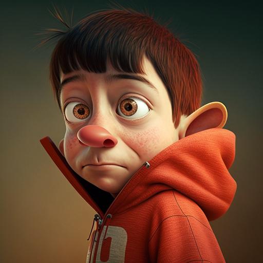 a kid who lie a lot, and has a long nose in a cartoon character