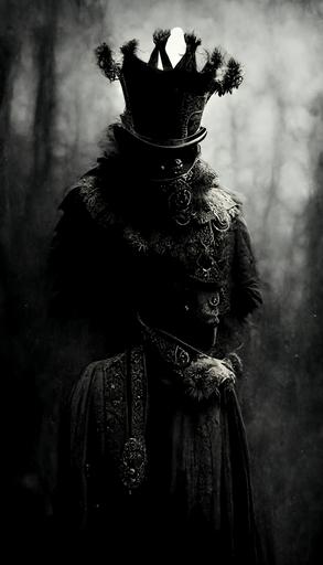 a king with a fool hat, dark ambience, portrait, cinematic, --ar 9:16