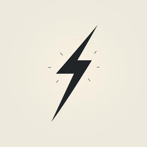 a logo for a company called “Electric Thunder” where the logo itself looks like the AC DC band font and uses a lightning bolt. Minimalistic look.
