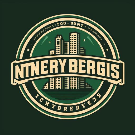 a logo for a professional football team named Mr. Rodgers Neighborhood in the style of the New York Jets logo.