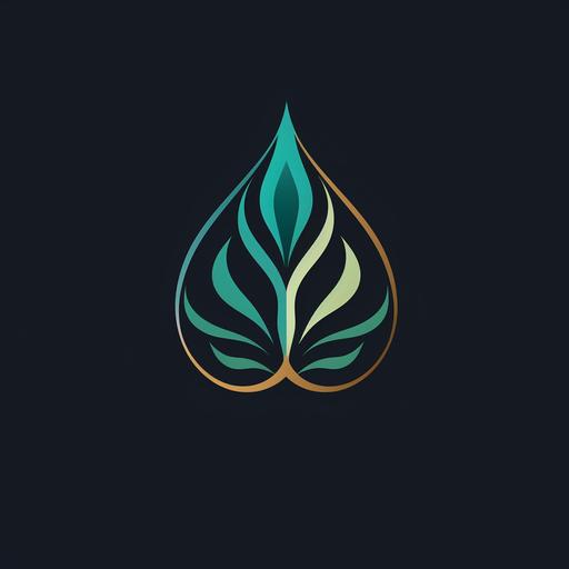 a logo for a public speaking company called Speech and Presence using the celtic triskel as a guide for the design, use blue and green colours