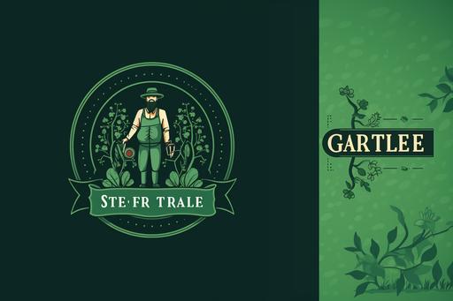 a logo for sole trader business, business name: I'm the Gardener. It's a lawn moving business, garden maintenance. Write exactly on logo 