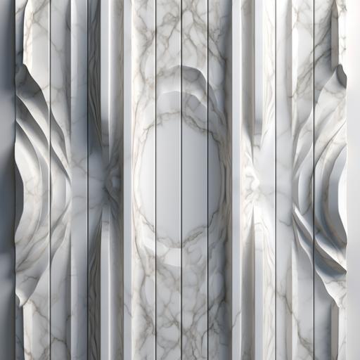 a pannel of white and grey fluted marble texture --q 2
