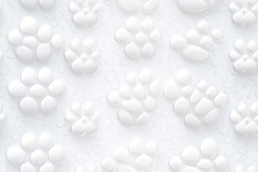a pattern made of white florals, white cheetah paw prints, with smooth wallpaper seamless texture, photorealistic, white background, subtle, luxurious --ar 3:2 --v 5 --tile