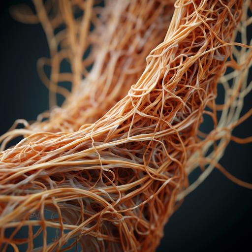 a rogue scientist animates strips of rattan into a new form of biotech muscle tissue --v 5.2