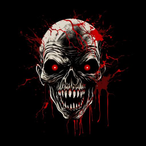 a scary story YouTube channel logo, black background