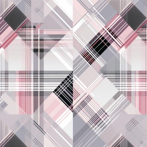 a seamless pattern in plaid greys and pinks, burberry style, small print