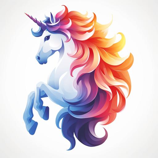 a simple minimalistic magical unicorn gait logo on a white background --s 750 --v 6.0