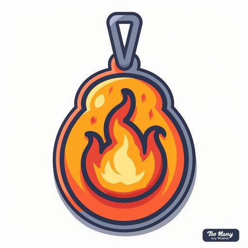 a sticker in dogtag style from 