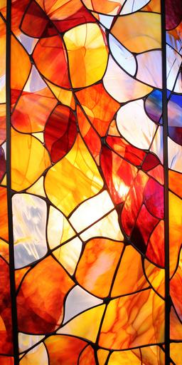 a translucent kaleidoscopic neo fauvist stained-glass garden at sunset --ar 1:2 --s 69 --c 11