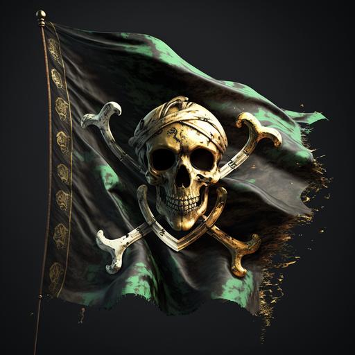 a very cool pirate flag, rendered