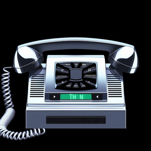 a vintage chrome 80s phone on a black background, in the style of 1980s album cover, star glares --v 5.2 --q 2 --s 250 --c 30 --weird 330