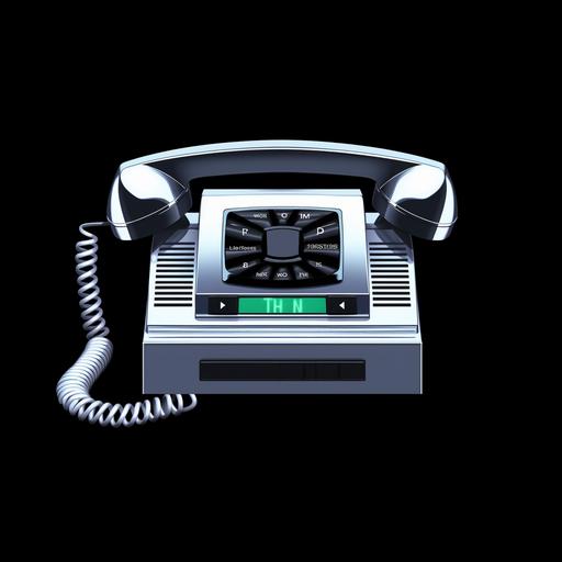 a vintage chrome 80s phone on a black background, in the style of 1980s album cover, star glares --v 5.2 --s 250 --c 30 --weird 330