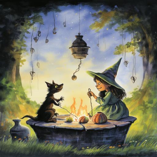 a witch from Julia Donaldson and Axel Scheffler's 