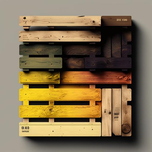 a wood palette without font